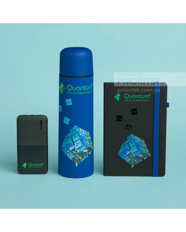 Набор с Power Bank, блокнотом и термосом
