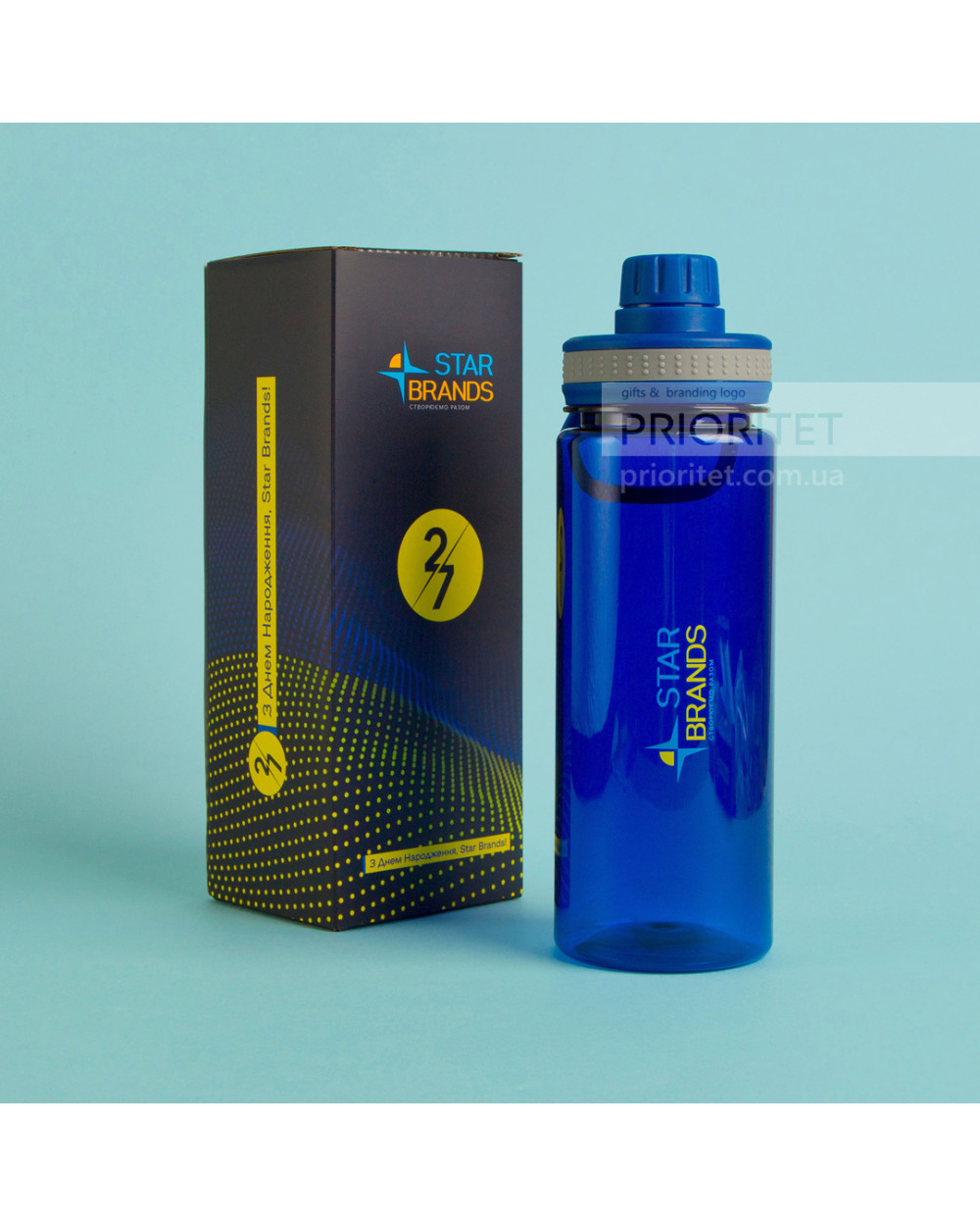 Welcome pack з пляшкою для води та візиткою