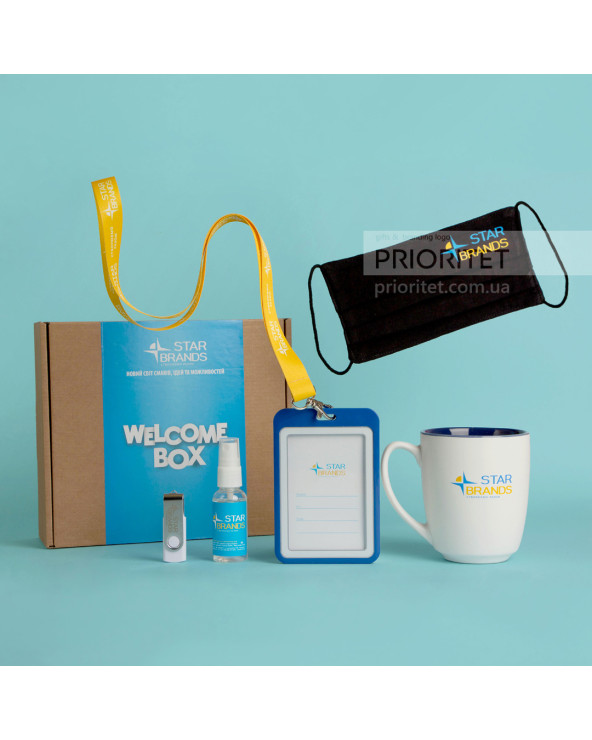 Welcome pack c флешкой, чашкой и антисептиком