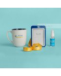 Welcome pack c флешкой, чашкой и антисептиком
