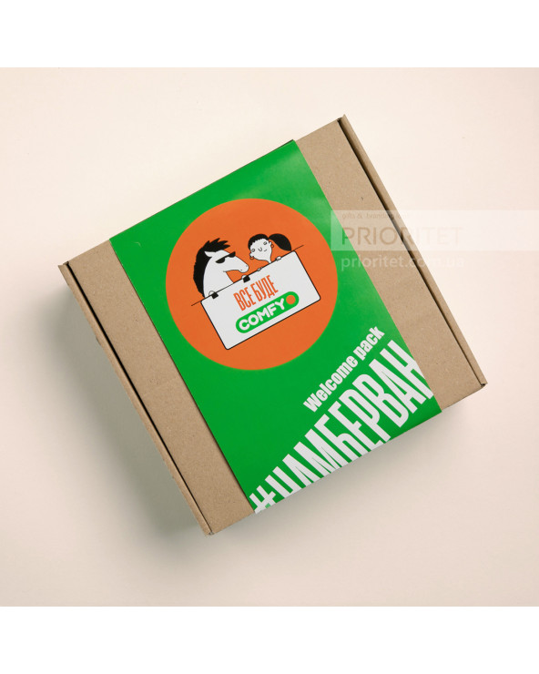 Welcome pack з еко-сумкою, термокухлем та канцелярією