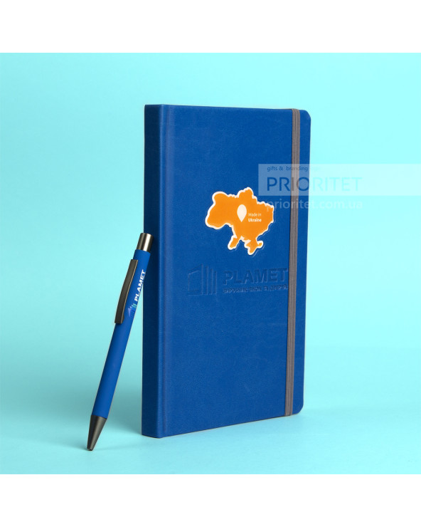 Набор с записной книжкой, ручкой и свечой