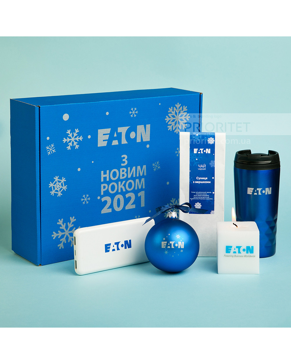 Новогодний набор с power bank