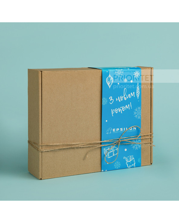 Новогодний набор с шампанским, power bank, ежедневником и