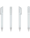 Ручка пластикова 'Top Spin Silver' (Ritter Pen) поворотна