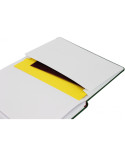 Діловий записник SQUARE, А5, тверда обкладинка, гумка, білий