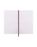 Діловий записник SQUARE, А5, тверда обкладинка, гумка, білий