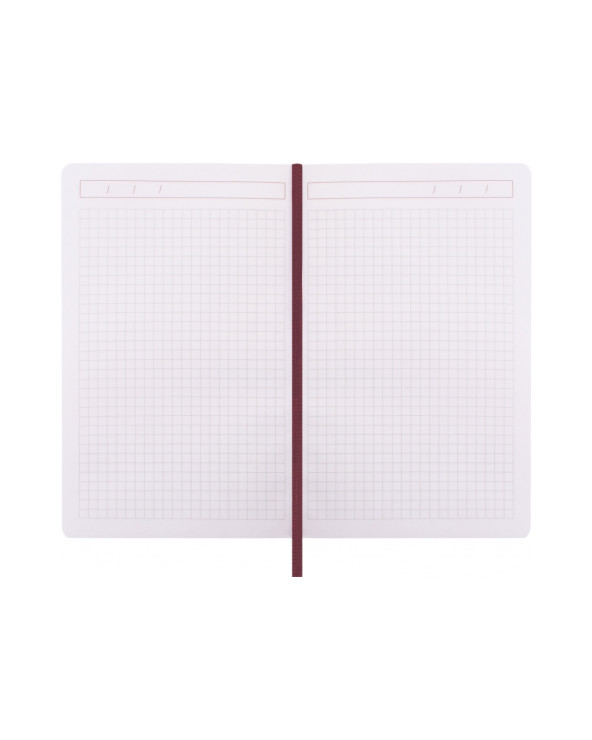Діловий записник SQUARE, А5, тверда обкладинка, гумка, білий