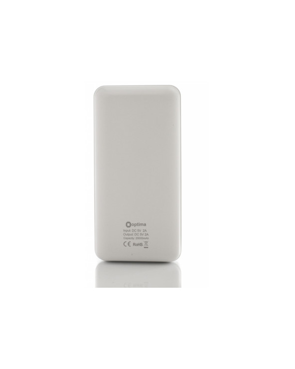 Мобільна батарея (Power Bank) Optima 4107, 20 000 mAh, 2*USB