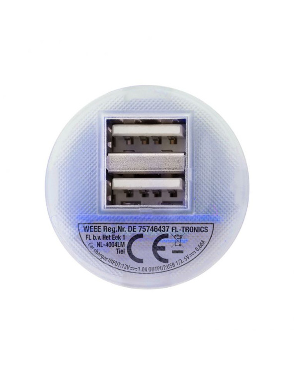 Автомобильное зарядное устройство 2 порта USB 2.0