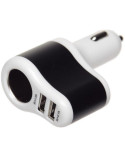Автомобильное зарядное устройство 2 порта USB 2.0 + разветвитель