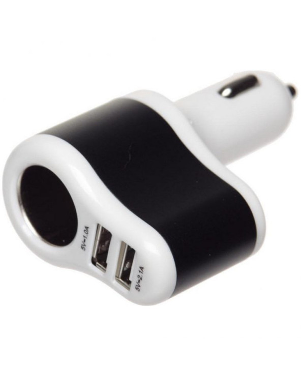 Автомобильное зарядное устройство 2 порта USB 2.0 + разветвитель
