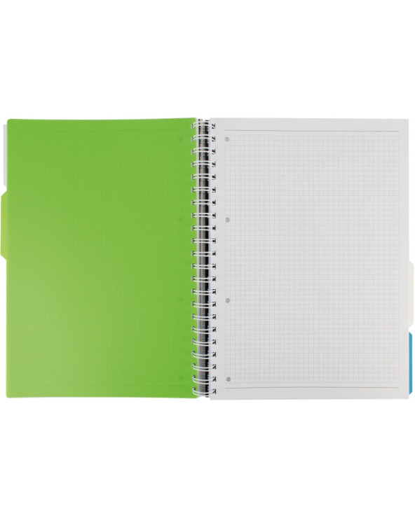 Блокнот Adamant: A4, пластикова обкладинка, з розділювачами та