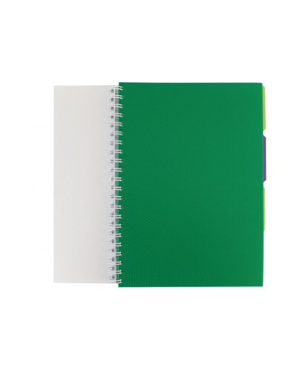 Блокнот Adamant: A4, пластикова обкладинка, з розділювачами та