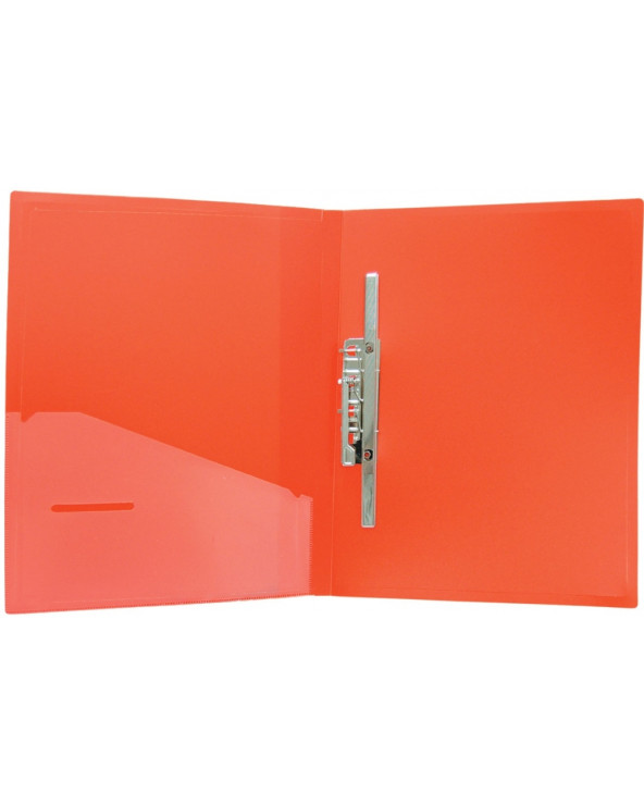 Папка з притиском А4 пластикова CLIP ВL, асорті