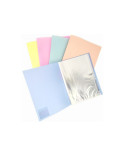 Папка А4 з 10 файлами Optima глянець, пастельне асорті