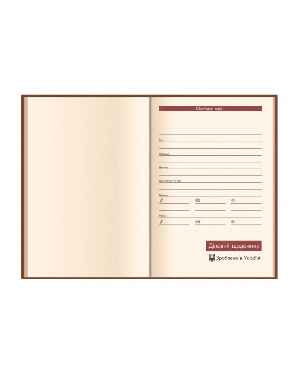 Щоденник недатований, Rider, А5, коричневий