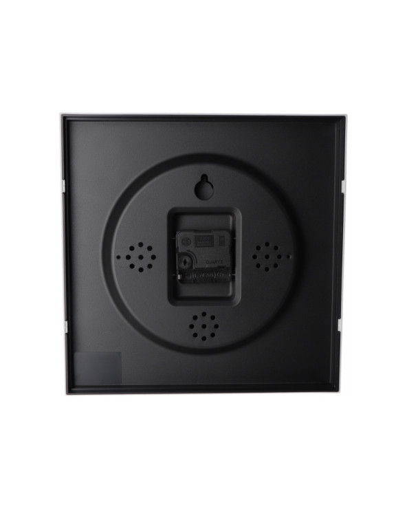 Годинник настінний пластиковий Optima SQUARE, чорний