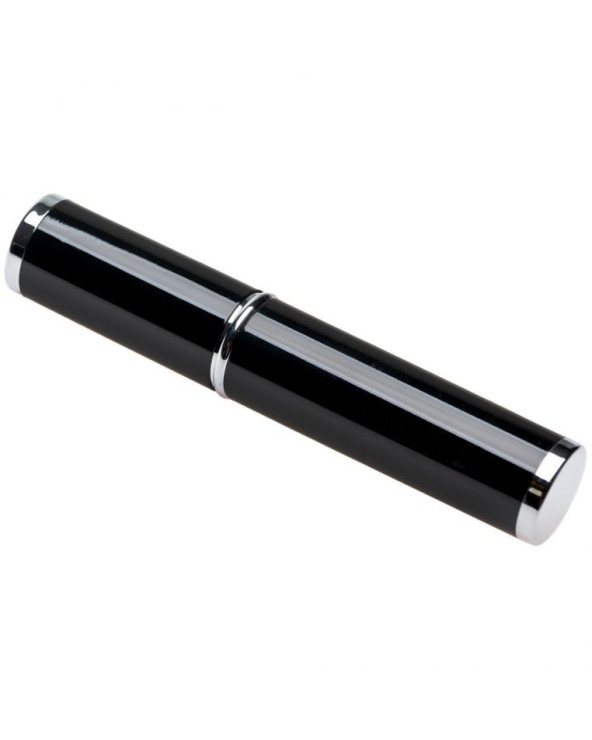 Ручка металева в тубусі поворотна чорне чорнило