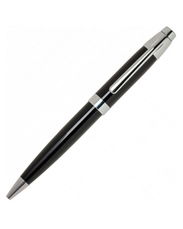 Ручка металева в тубусі поворотна чорне чорнило
