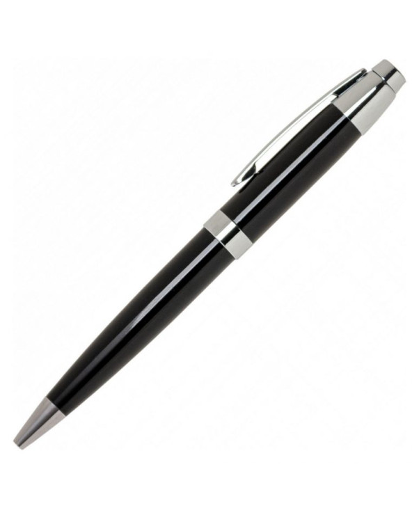 Ручка металева в тубусі поворотна чорне чорнило