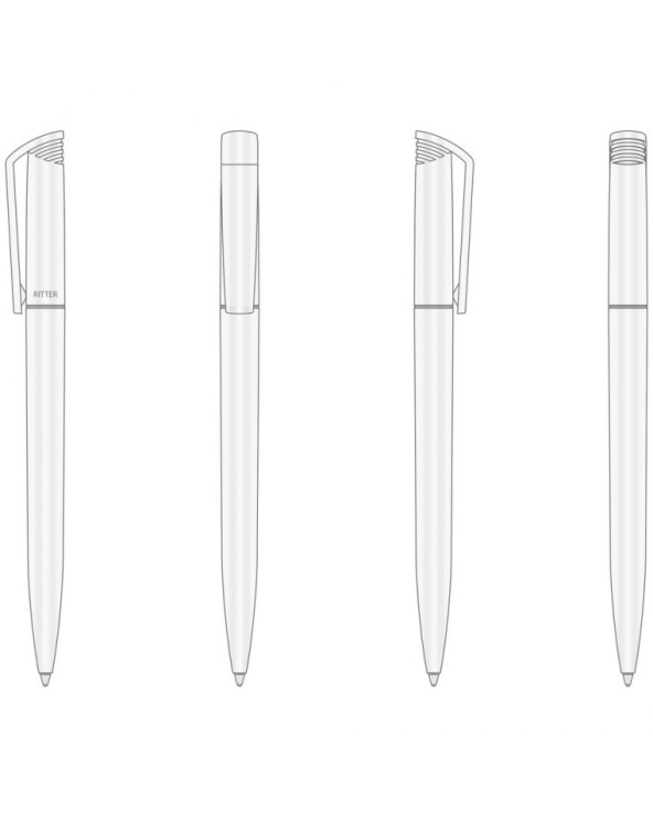 Ручка пластикова 'Flip' (Ritter Pen) поворотна