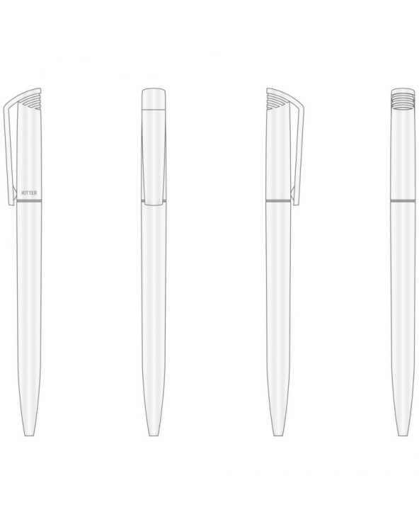 Ручка пластикова 'Flip' (Ritter Pen) поворотна