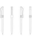 Ручка пластиковая 'Pin Pen' (Ritter Pen)