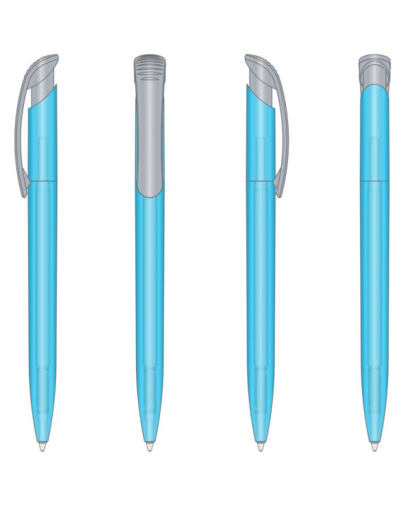 Ручка пластиковая 'Clear Frozen Silver' (Ritter Pen)