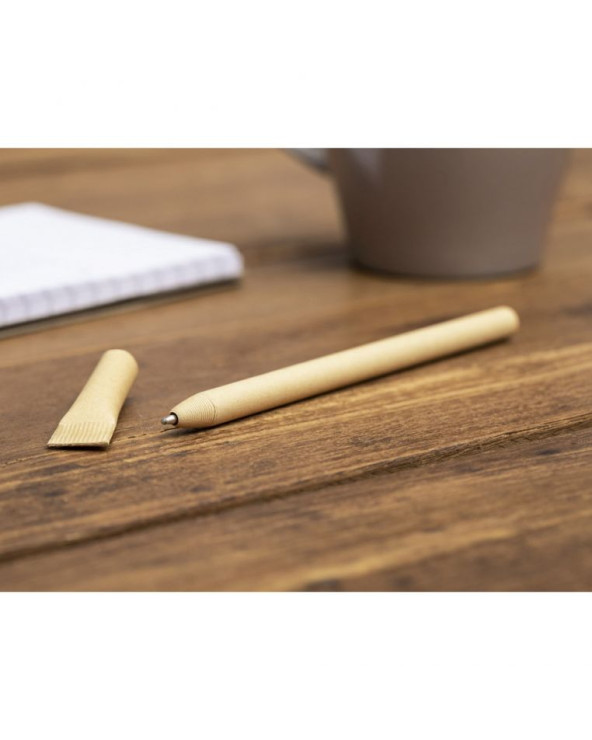 ЭКО ручка картонная 'Madalena' с колпачком