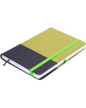Деловая записная книжка COMBI, А5, твердая обложка, резинка