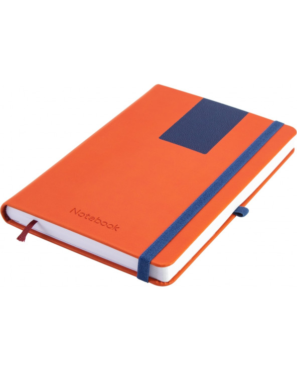 Деловая записная книжка COMBI, А5, твердая обложка, резинка