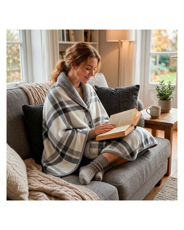 Плед флісовий Soft Me Poncho M 70х140см